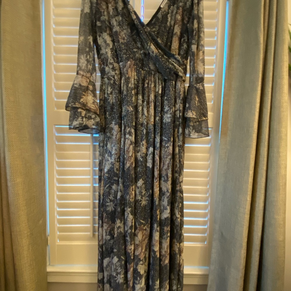 Kiyonna Multicolor Long Sleeve Dress EUC - Picture 7 of 13